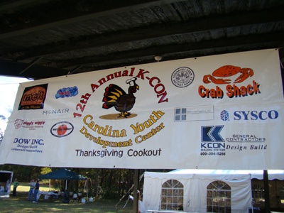 Another Great Thanksgiving Cookout at the Carolina Youth Development Center!