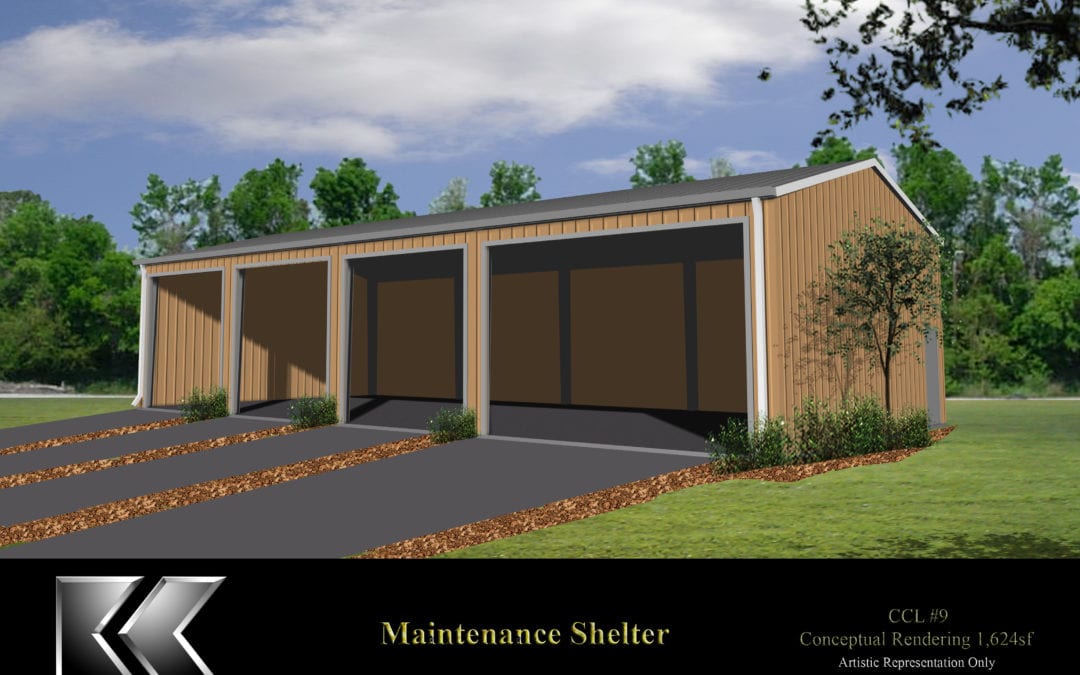Metal Maintenance Shelter Building Plan
