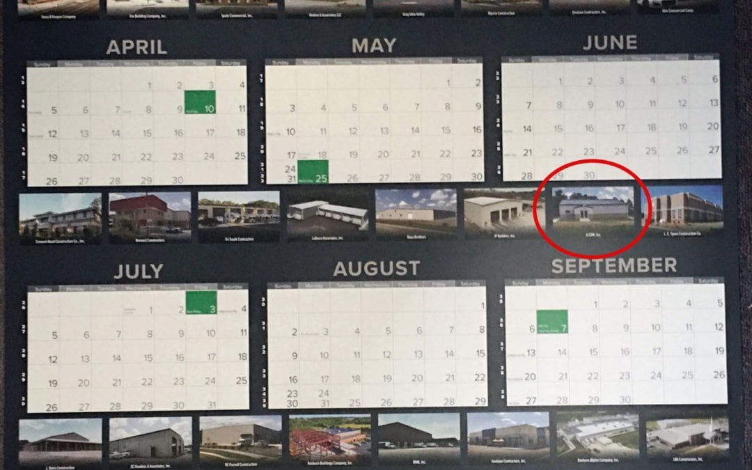 Nucor Building Systems 2020 Calendar