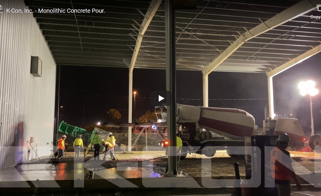 Video: Monolithic Concrete Pour for USCG Boat Maintenance Building