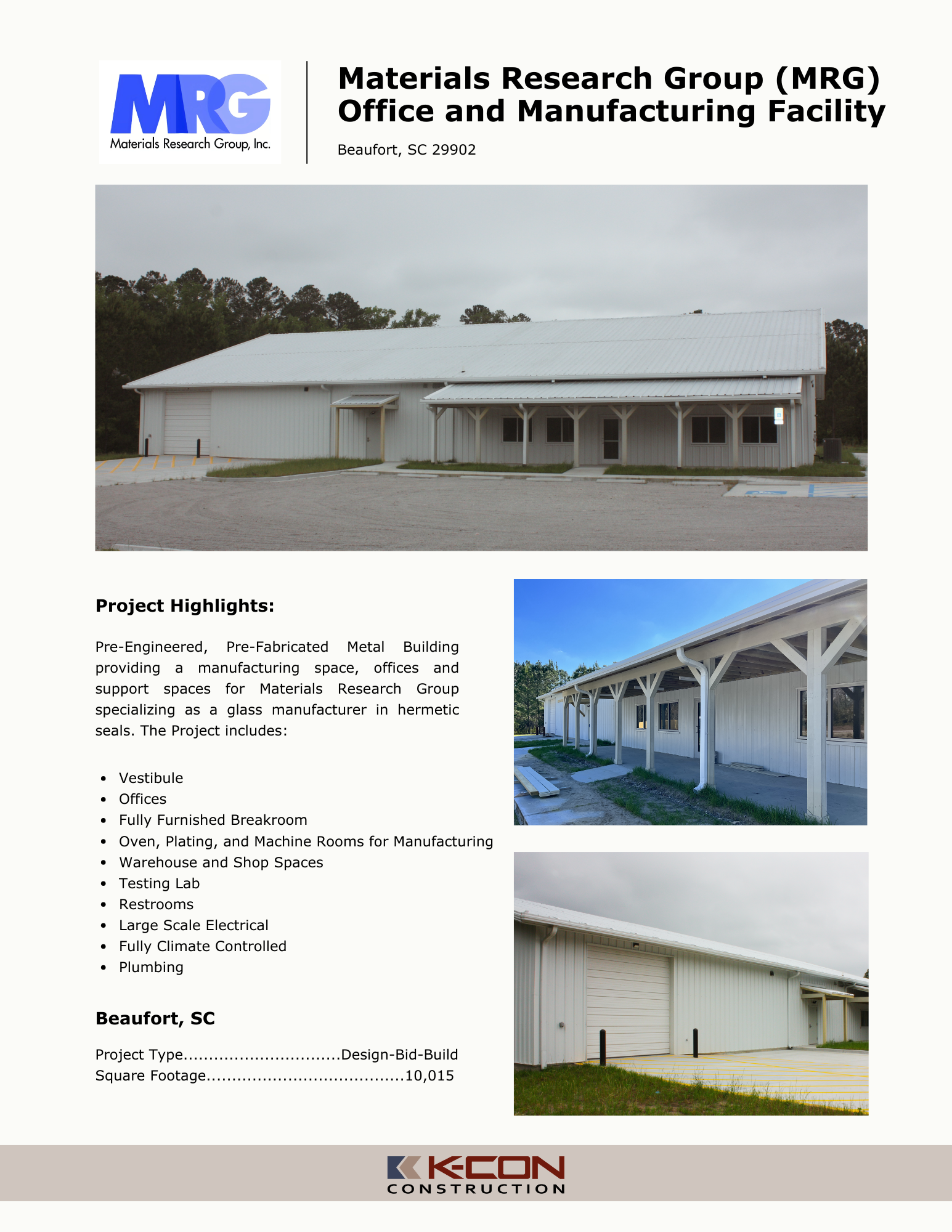Materials Research Group HQ & Manufacturing Facility